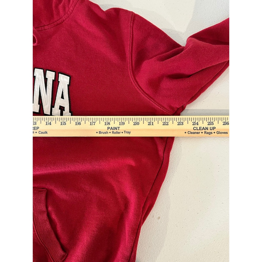 Stadium Athletics Indiana Hoosiers Red Hoodie Embroidered Sweatshirt Kids Large - Picture 8 of 12